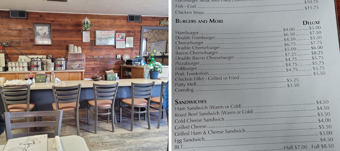 Laurie's Cafe Menu